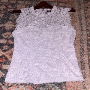 White House Black Market Lace top Size 4